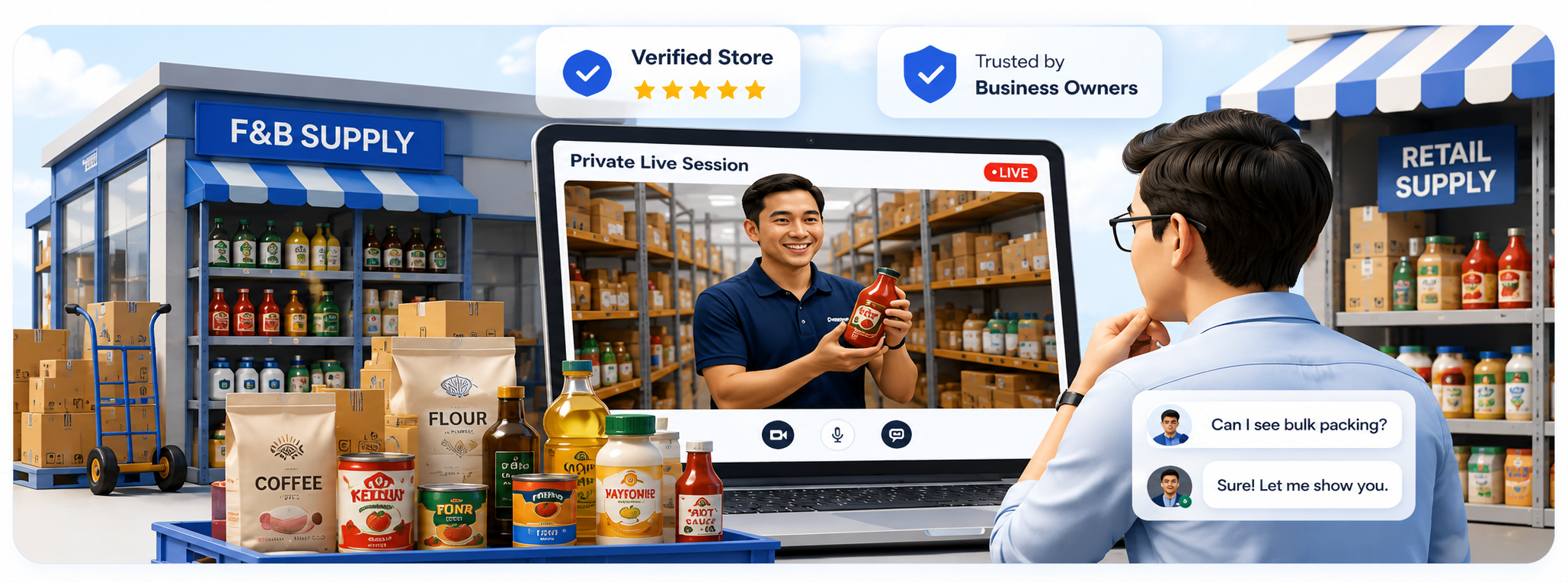 Marketplace live buying preview
