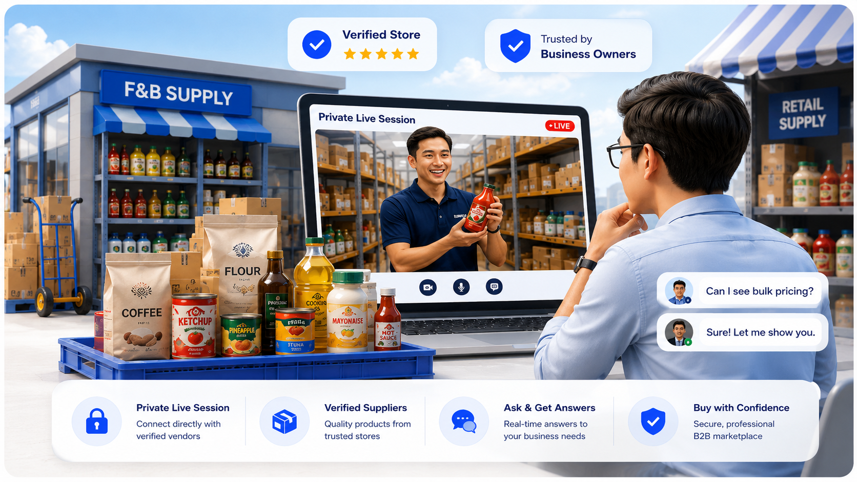 Customer marketplace live preview